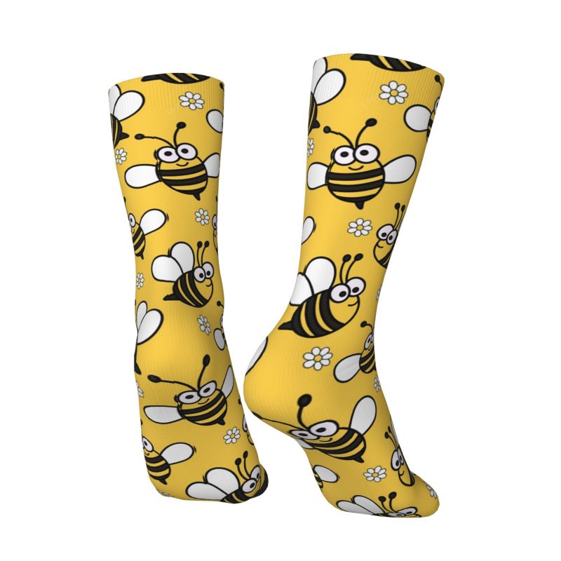 Dress Sock Men - Meias masculinas personalizadas fofas de abelhas
