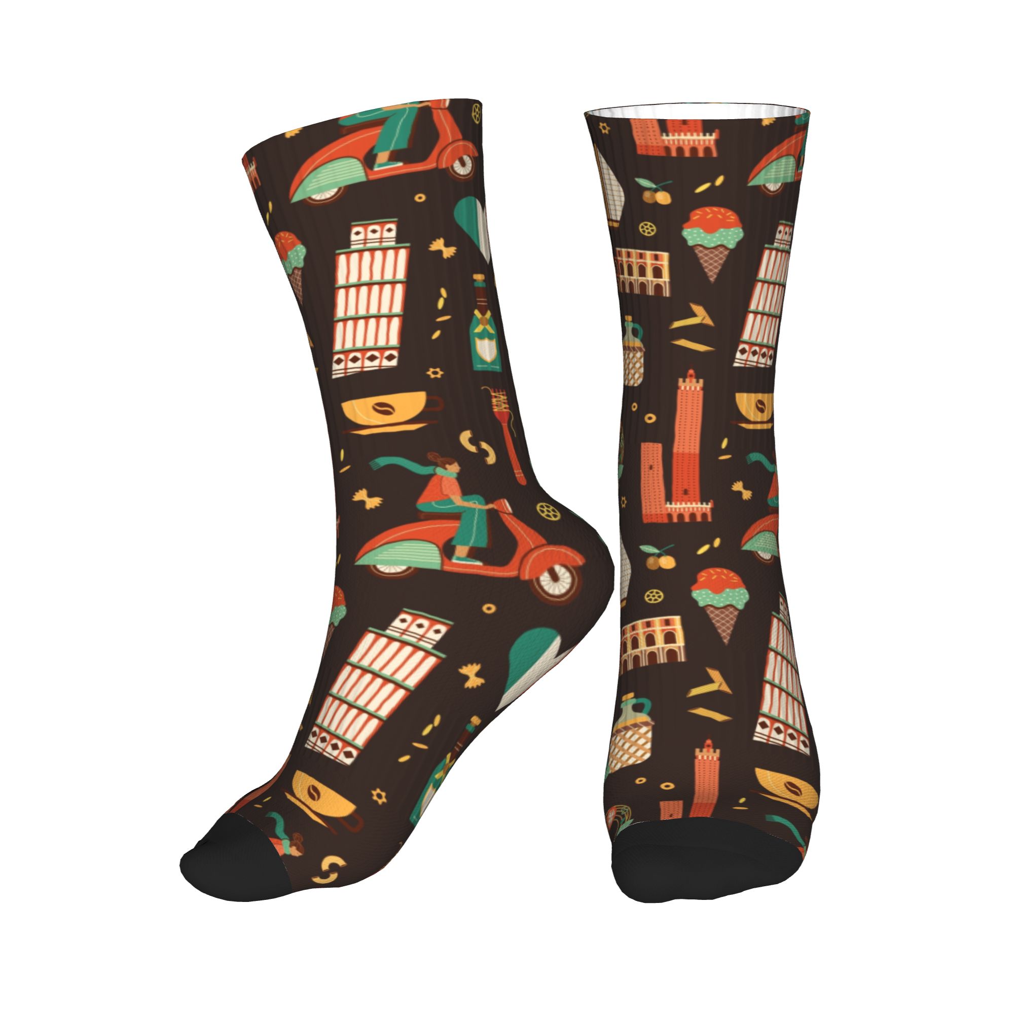Dress Sock Men - Meias de viagem da Itália, com