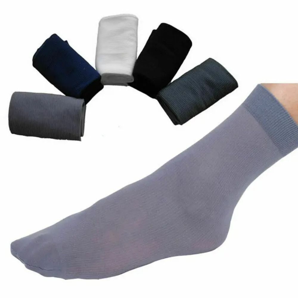 Silk Sock Bamboo - 10 pares de meias masculinas de