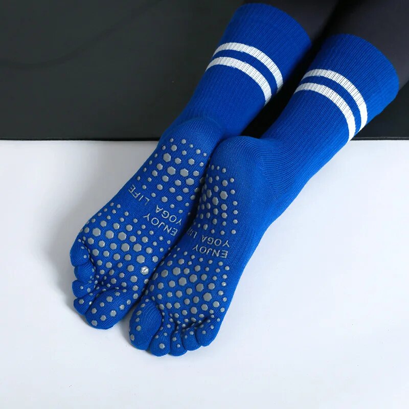 Grip Sock Yoga - Mulheres respirável meias de yoga tubo