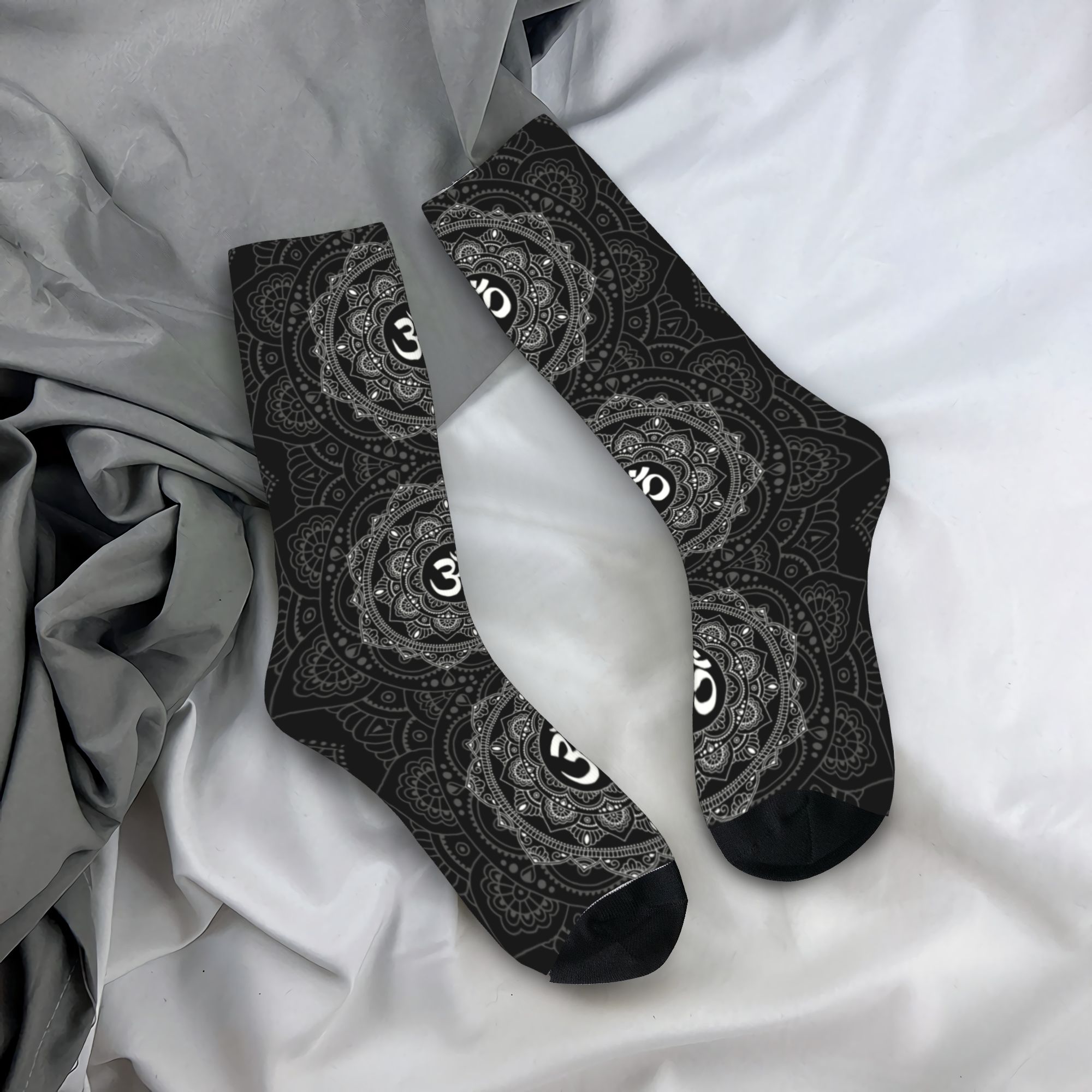 Dress Sock Men - Meias Personalizadas Om Mandala para Homens