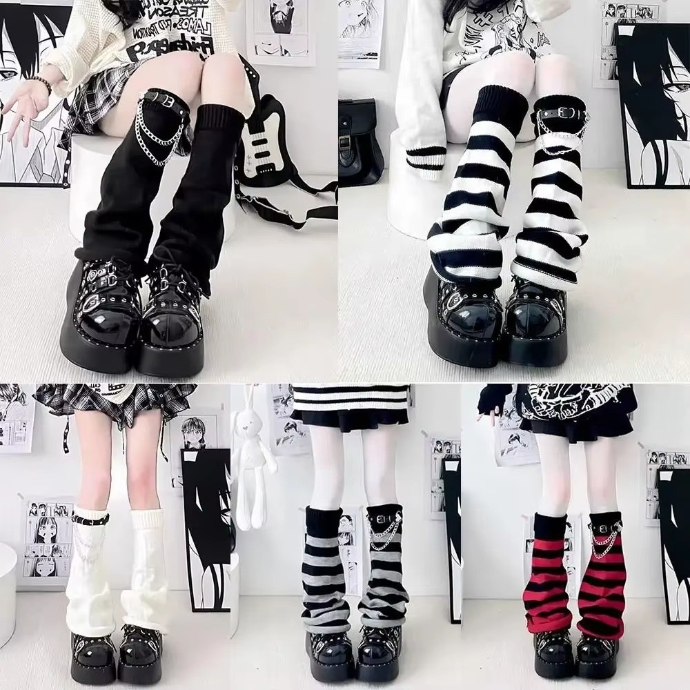 Meias de Bota Góticas Harajuku - Boot Sock Slouchy avaliação e preço