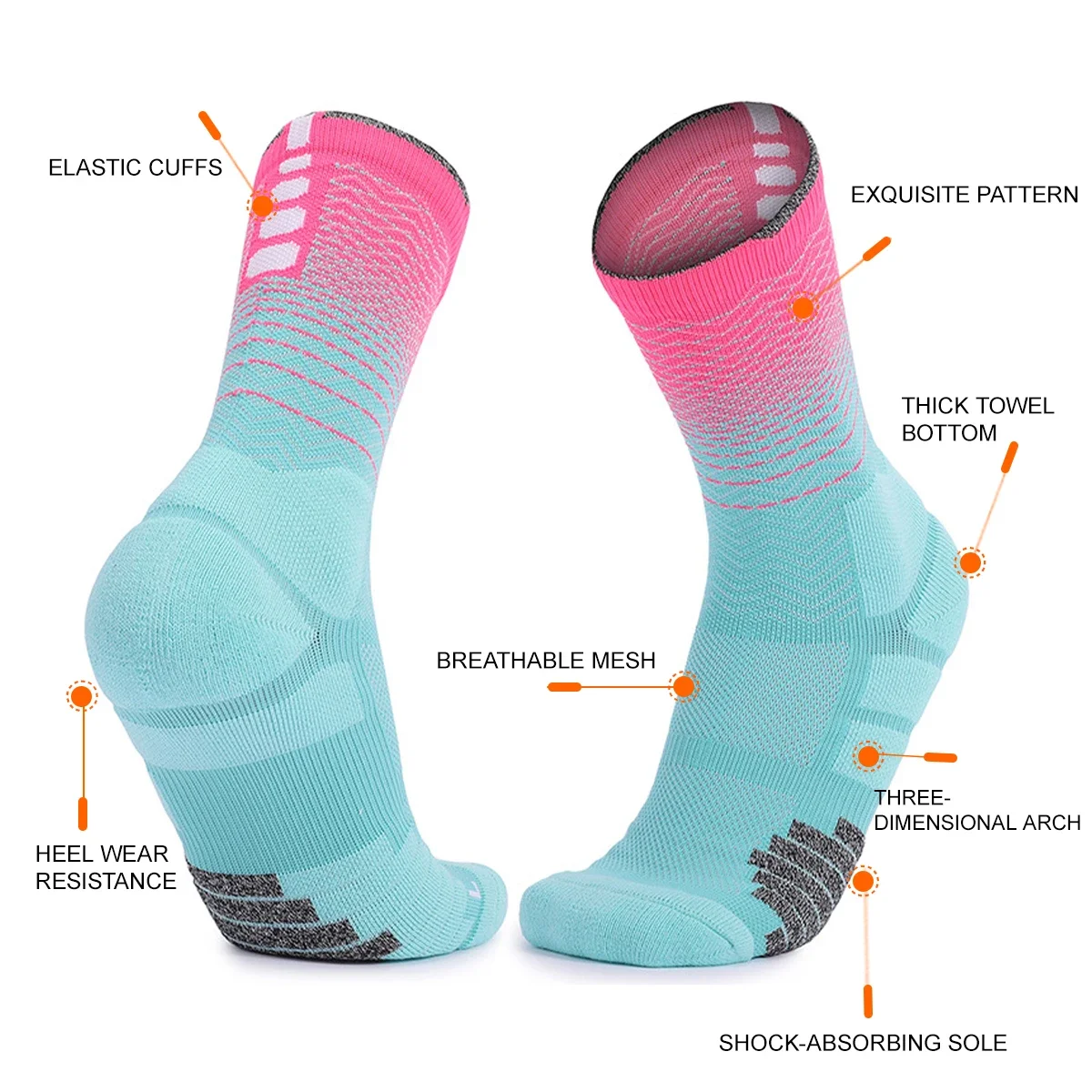 Meias Esportivas WRELS (1/2/3  - Athletic Sock Cushion avaliação e preço