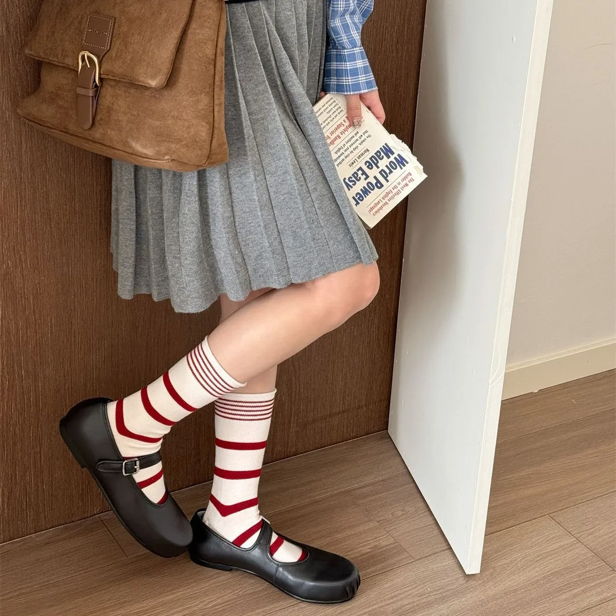 Coreano inverno listrado lã me - Silk Sock Bamboo avaliação e preço