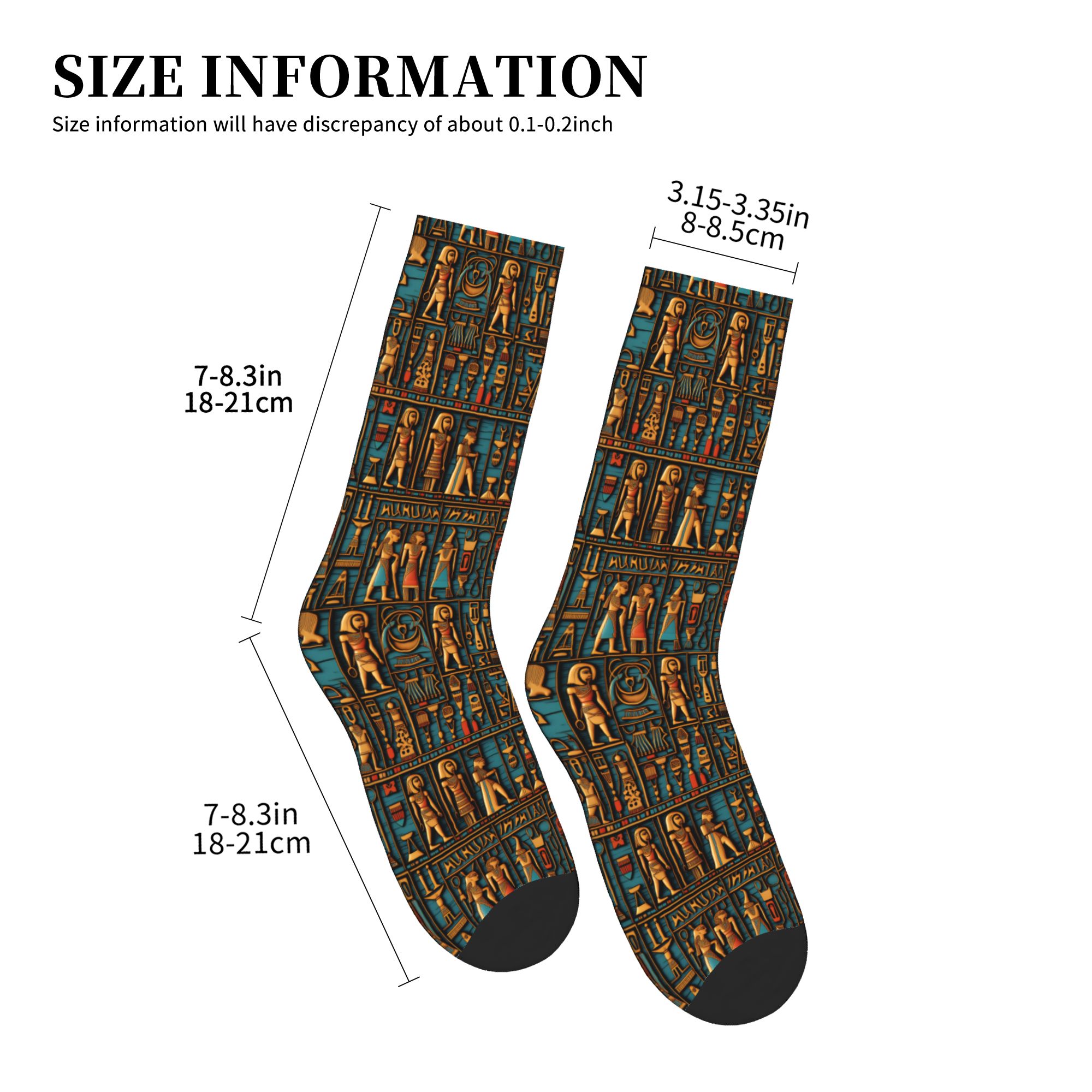 Meias masculinas com hieróglif - Dress Sock Men avaliação e preço